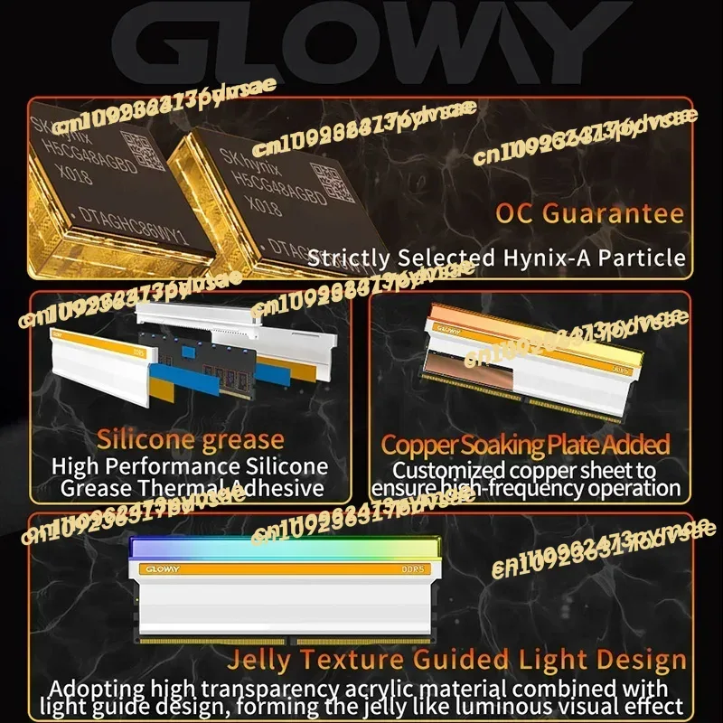 NOVO GLOWAY DDR5 32G RAM (16Gx - Ddr5 Rgb Ram avaliação e preço